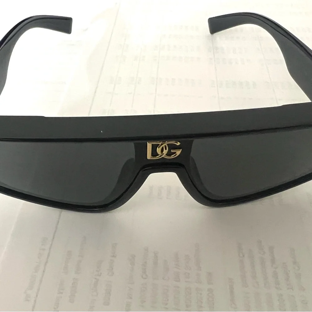 Dolce & Gabbana Black Glasses with Bold Frame and Dark Lenses